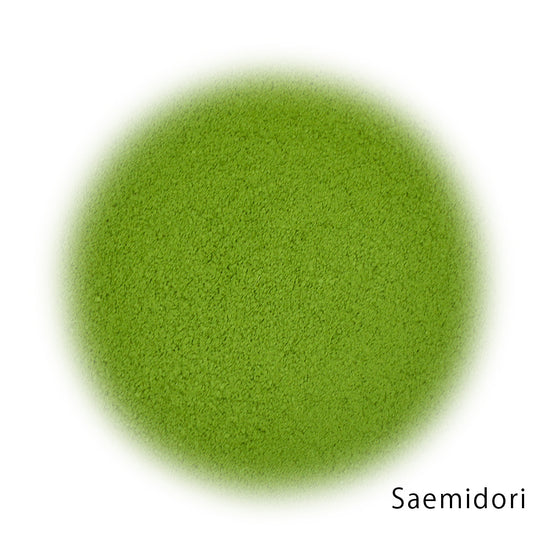 Saemidori matcha green tea powder.