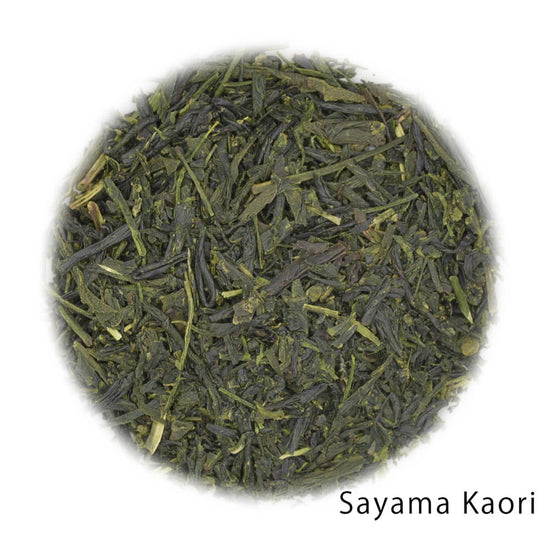 Sayama Kaori green tea leaves.